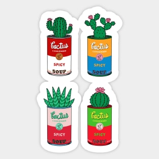 Cactus pop art Sticker